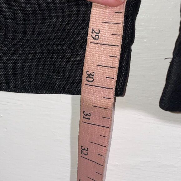 Vintage High Waist Black Linen Like Pants Size 12 Classic Carol Collection - Picture 11 of 11